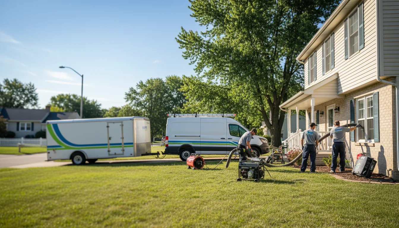 Flooded Basement Restoration And Cleanup With Repair in Marine, IL near me